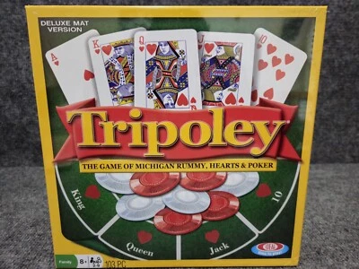 TRIPOLEY 密歇根游戏 Rummy Hearts & Poker 豪华垫子版本 — 第 1/3 张图片