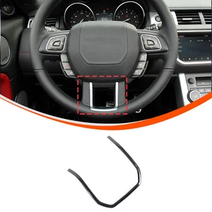 Car Steering Wheel Frame Cover For Range Rover Evoque 2012-18 Glossy Black Trim - Bild 1 von 10
