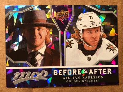 2021-22 Upper Deck MVP William Karlsson Before and After Insert BA-19 Knights  - Image 1 of 2