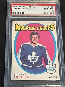 1971 OPC DARRYL SITTLER PSA 8, Toronto Maple Leafs, No. 193 - Bild 1 von 2