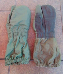 Ejército Francés Clima Frío Aislado O.D. Guantes de dedo gatillo, grado 1, envío gratuito - Imagen 1 de 10