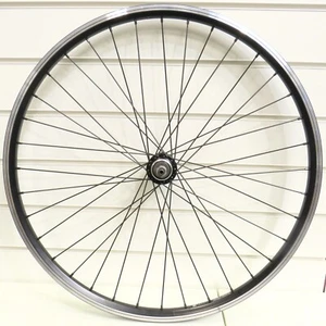 MPart 26" Rear Wheel WLC2627 Rim Brake Screw-On 7 Speed Quick Release Black -H - Picture 1 of 9