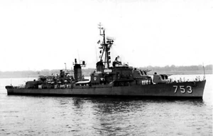 Postal USS John R Pierce DD-753 Destructor - Imagen 1 de 2