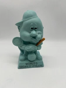 Vintage R & W Berries Co Figurine 1971 World’s Greatest Athlete Blue - Picture 1 of 6