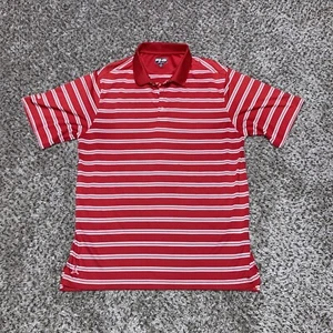 Ping Golf Men’s Polo- Large Red & White Striped - Picture 1 of 3