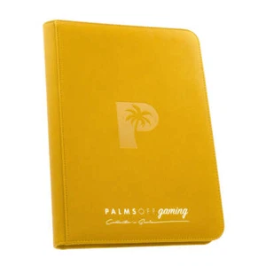 Palms Off Gaming Collectors Series 9 Pocket Zip Binder Yellow - Picture 1 of 1