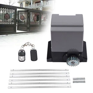 Schiebetorantrieb 1200KG Toröffner Komplett-Set + 6m Zahnstange Schiebetor Motor - Bild 1 von 11