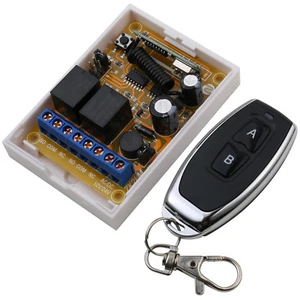 Interruptor de relé de control remoto RF inalámbrico 433Mhz AC/DC12-24V 2 CANALES aprendizaje codificación - Imagen 1 de 5
