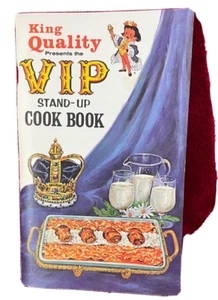 1964 King Quality VIP Stand-Up Cookbook St. Louis Dairy Vintage 128 pages - Imagen 1 de 7