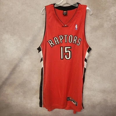 VTG Nike Authentic Toronto Raptors Vince Carter 15 Red Alternate Jersey 52 2XL - Image 1 of 4