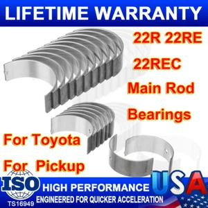 For 82-95 Toyota Celica Pickup 4Runner 2.4L Main& Rod Bearing Set 22R 22RE 22REC - Picture 1 of 12