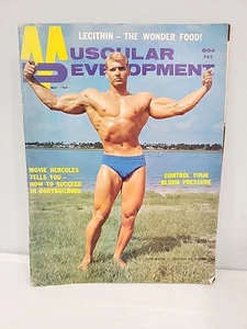 Muscular Development Magazine May 1969 Gene Massey Cover Body Building Gay - Imagen 1 de 3