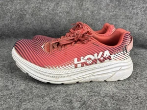 Scarpe Hoka One One Rincon 2 donna taglia 7,5 rosso bianco leggere corsa HCWH - Foto 1 di 8