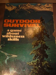 Vintage 1972 Outdoor Survival Game Bookcase Game Wilderness Skills Pre-Owned - Picture 1 of 5