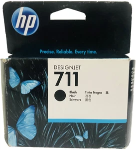 New Genuine HP 711 Black Ink Cartridge Designjet T520 [CZ133A] - Picture 1 of 3