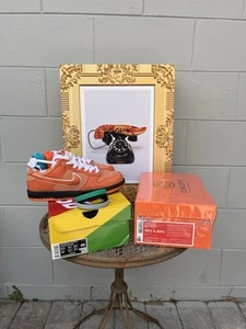 Size 8.5 - Rare Nike Concepts x Dunk SB Special Box Low Orange Lobster OG All - Picture 1 of 21