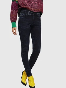 DIESEL Slandy-High 082AU Women's Jeans W26/L32 Super Skinny Blue Cotton Stretch - Picture 1 of 10