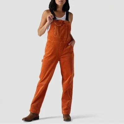 NUEVO CON ETIQUETAS ESTOICO Naranja Pana Para Mujer Mono Otoño Invierno Boho Utilitario Talla Pequeña Foto 1 de 4