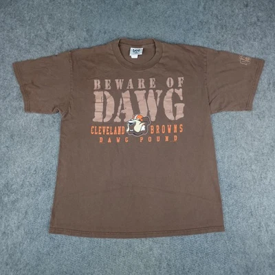 Camisa De Colección Cleveland Browns Para Hombres XL Marrón NFL Fútbol Dawg Libra Gráfico Años 90 Foto 1 de 4