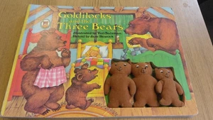 Goldilocks & Three Bears Board Book With Bears - Picture 1 of 11