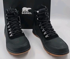 Nuevas botas impermeables Sorel Ankeny II Mid negras carbón para hombre talla 11,5 (#A4-A4) - Imagen 1 de 10