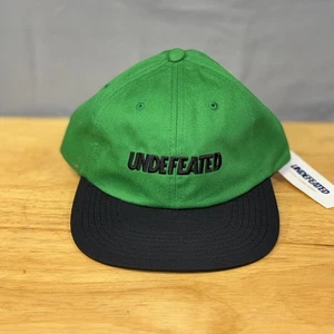 Unbesiegte Mütze Kappe Riemen hinten grün schwarz bestickt 5 Strike Herren Streetwear - Bild 1 von 4
