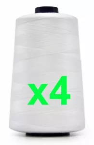 4 x Hemline 5000m Overlocker Sewing Thread Serger Thread Please Choose Colo - Picture 1 of 28