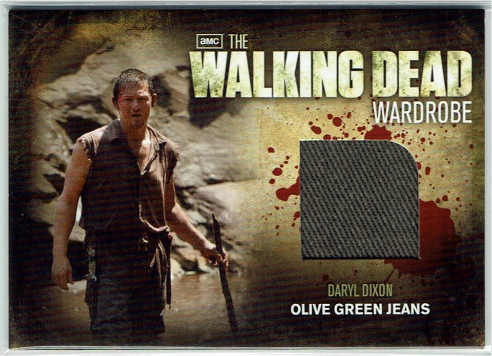 The Walking Dead TWD Season 2 Wardrobe Costume M27 Daryl Dixon olive green jeans - Image 1 of 1
