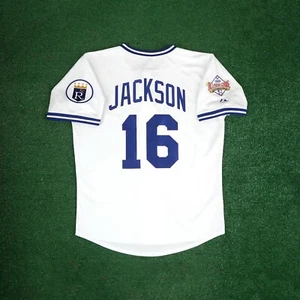 Bo Jackson 1989 Kansas City Royals Cooperstown Men's Home White All Star Jersey - Picture 1 of 11