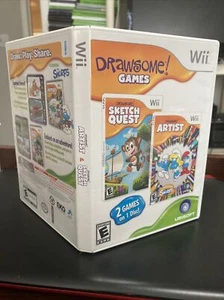 Drawsome Sketch Quest/Artist Video Game (Wii) - 2 Games 1 Disc - Complete Tested - Picture 1 of 2
