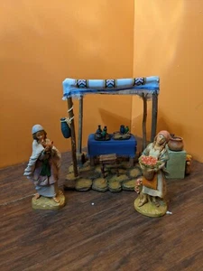Roman Perfume Kiosk Stand Set Sarah Lenora Fontanini Christmas Nativity Village - Picture 1 of 12