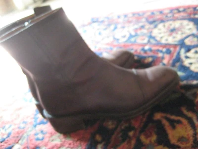 Fratelli Rossetti Ropa de Hombre Italia Puntera Brn Cuero Cremallera Botines 40.5/9.5/10 Foto 1 de 4