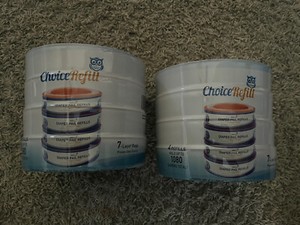 2x ChoiceRefill Compatible with Diaper Genie Pails - 8 Pack Total 2160 Count New