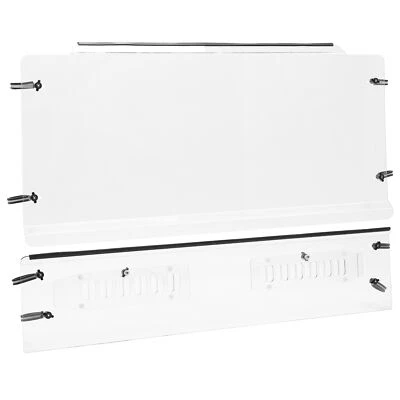 2PCS Clear Vented Windshield For Kubota RTV-X1120D RTV-XG850 Sidekick 2014-2023 - Image 1 of 4