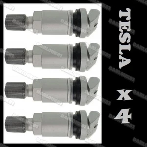 4x Sensor de presión de neumáticos Válvula Vástago Reparación TPMS para Tesla Modelo 3 Modelo S Modelo X - Imagen 1 de 5