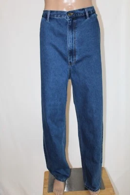 NUEVO CON ETIQUETAS BERNE APPAREL Pantalones de mezclilla de trabajo de 5 bolsillos calce relajado para hombre 50 x 30 NUEVO Foto 1 de 4