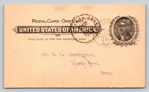 c1902 Bridgewater State Farm MA Letter Received Today ANTIQUE Postal Card - Picture 1 of 2