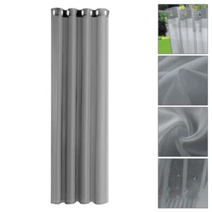 1PC Curtain Modern Simple Waterproof Solid Color Trilon Transparent G8F9 - Picture 1 of 9