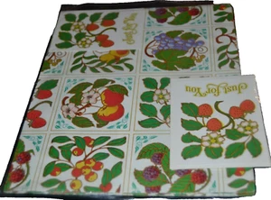 Envoltura de regalo UVAS FRESA FRUTA PERAS ARÁNDANO por Current Inc. Tarjetas Note de colección - Imagen 1 de 1