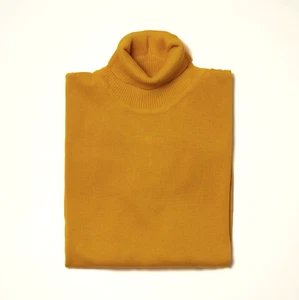NEU Herren Inserch Rollkragen Pullover Herbst Winter weich Strick normale Passform Gold USA - Bild 1 von 1