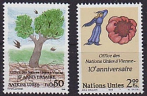 v5681 UNO-Genf MiNr 178/79 ** unter Nominale - Bild 1 von 1