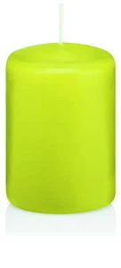 24x Kerzen 8x5cm Farbe Apfelgrün Stumpen Kerze RAL Qualität Kerzen Wiedemann - Picture 1 of 1