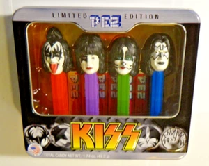 KISS Limited Edition PEZ Candy Dispenser Set in Tin Gift Box 2012 mint condition - Picture 1 of 7