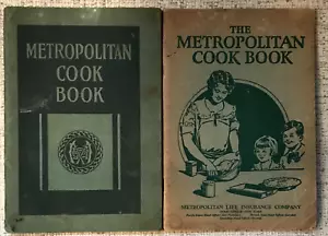 4 ANTIQUE COOKBOOKS 1908-1922 - PILLSBURY, METROPOLITAN, LARKIN PB VG- TO G- - Foto 1 di 3