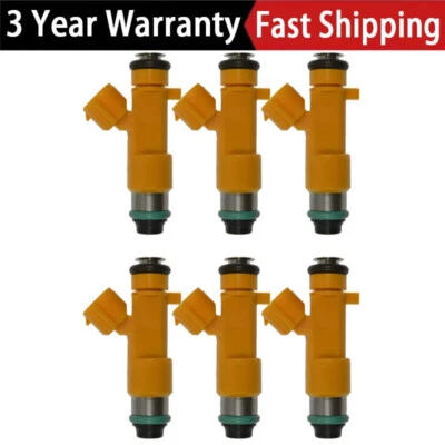6PCS Fuel Injector FJ1016 For Infiniti 2013 EX37 FX37 2014-2015 Q50 Q60 3.7L V6 - Image 1 of 4