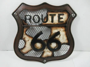 Route 66 metal wall sign decoration decor man cave garage transportation bar - Picture 1 of 5