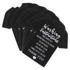 100PCS Black T-Shirt Care Instruction  Customer Directions