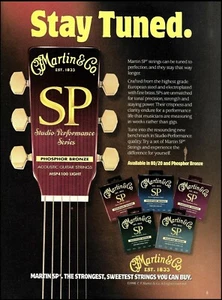 Martin SP Studio Performance Series Phosphor Bronze guitar strings advertisement - Picture 1 of 3
