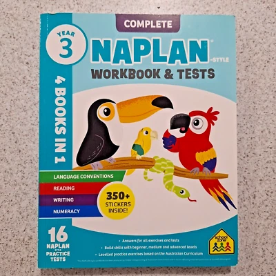 Complete Naplan Workbook & Test 4 Books in 1 School Zone - Image 1 of 4