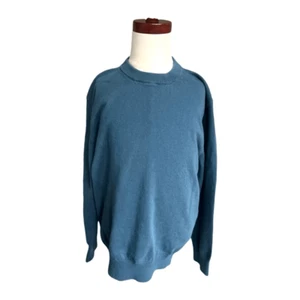 Youth Boys Zara Cyan Blue Crewneck Pullover Sweater - Sz 9 - Picture 1 of 1
